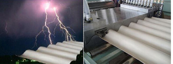 좋은 가격 PVC Trapeziform 판/화랑 널을 위한 파도치는 플라스틱 널 밀어남 선 온라인으로