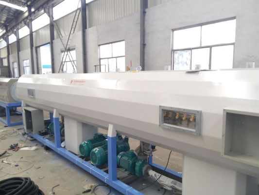 좋은 가격 50Hz Hdpe Pe 수관 Plc 통제 Systerm를 가진 플라스틱 밀어남 기계 온라인으로