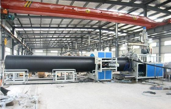 좋은 가격 자동적인 플라스틱 관 밀어남 선, 저잡음 Sprial Hdpe 관 생산 라인 온라인으로
