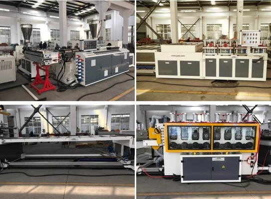 좋은 가격 PVC Wpc 이사회 압출 기계 1220*2440mm 400 kg/H 표면 발포 온라인으로